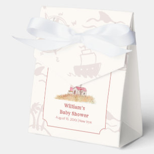 Watercolor Ahoy Nautical Lighthouse Baby Shower Favour Box
