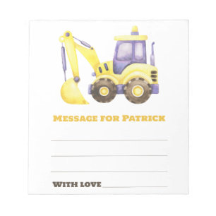 Watercolor airplane birthday time capsule message notepad