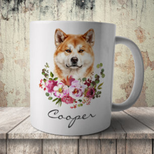 Watercolor Akita Inu Coffee Mug
