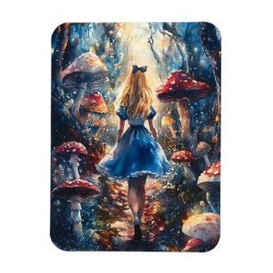 Watercolor Alice in Wonderland Magnet