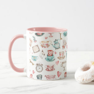Watercolor Alice Pattern  Mug