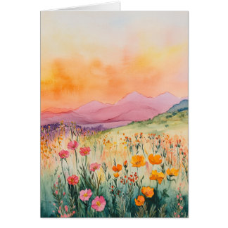 Watercolor All Occasion Notecard Floral Nature