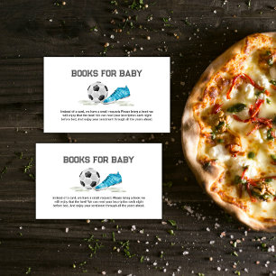 Watercolor All Star Soccer Books For Baby Shower Enclosure Card