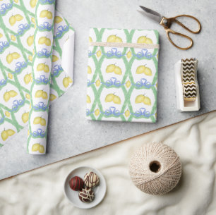 Watercolor Amalfi Lemons Wrapping Paper