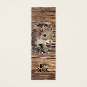 Watercolor American Squirrel Animal BookMark