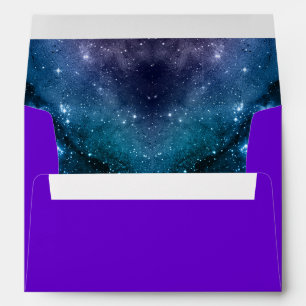 Watercolor Amethyst Crystal Geode Envelope