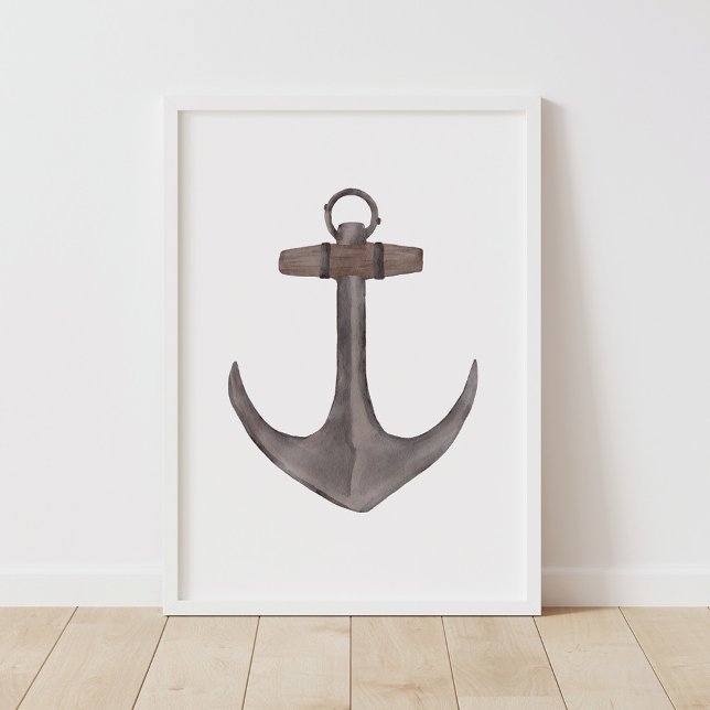 Watercolor Anchor Nautical Decor (Creator Uploaded)