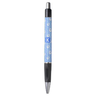 Watercolor Anchor Pattern Add Your Initial