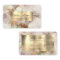 watercolor and faux gold foil business card
