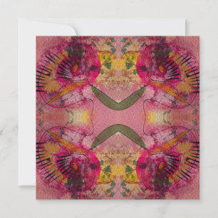 Watercolor And Ink Abstract Beautiful Painting Art Card