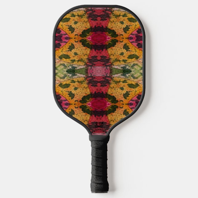 Watercolor And Ink Abstract Expressionism Art Pickleball Paddle (Front)