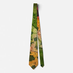 Watercolor And Ink Abstract Expressionism Art Tie