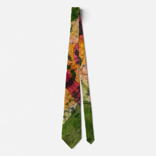 Watercolor And Ink Abstract Expressionism Art Tie