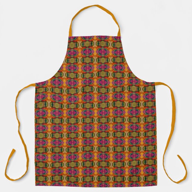 Watercolor And Ink Abstract Expressionistic Art Apron (Front)