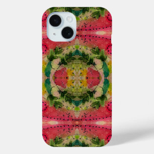 Watercolor And Ink Abstract Impressionism Art iPhone 15 Case
