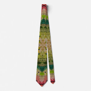 Watercolor And Ink Abstract Impressionism Tie