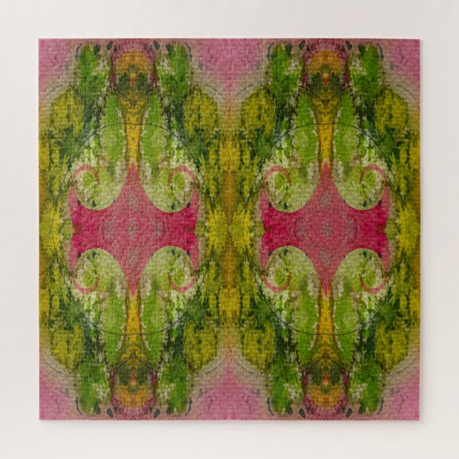 Watercolor And Ink Abstract Impressionistic Art  Jigsaw Puzzle (Vertical)