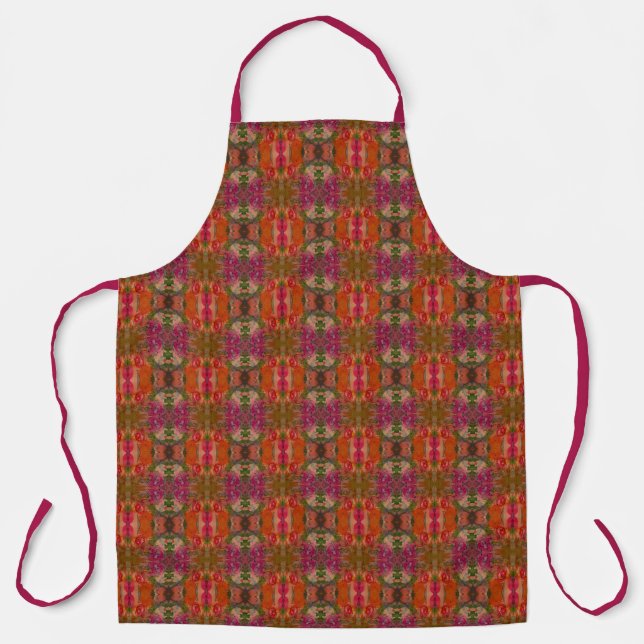 Watercolor And Ink Abstract Pretty Painting Art Apron (Front)