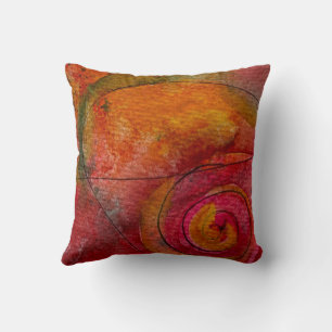 Watercolor And Ink Pretty Pattern Art Abstract Cushion