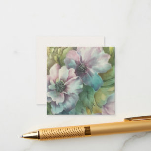 Watercolor Anemones  Floral  Postcard
