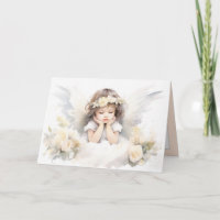 Watercolor Angel Girl