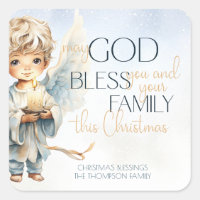 Watercolor Angel Religious Christmas