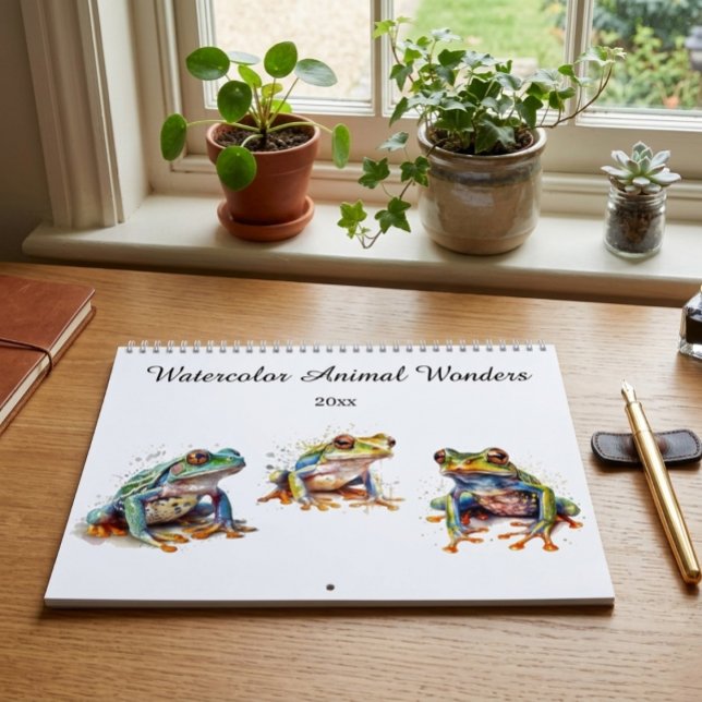 Watercolor Animal Wonders, custom Calendar (Creator Uploaded)