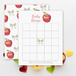 Watercolor Apple Baby Bingo game
