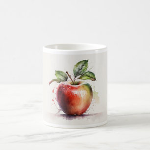 Watercolor Apple Mug