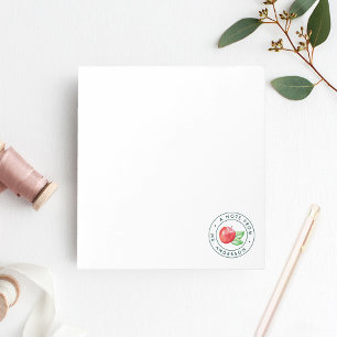 Watercolor Apple Note from Teacher Notepad