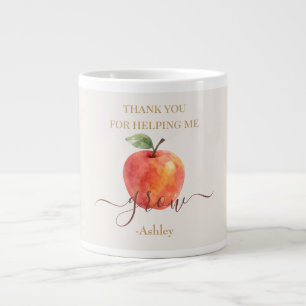 Watercolor Apple Teacher – Thank You Gift Large Coffee Mug