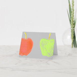 Watercolor Apples Card