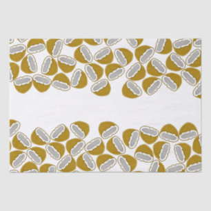 Watercolor Aquarelle Coconut Handmade Pattern Tissue Paper