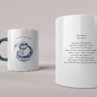 Watercolor Aquarius Astrology Zodiac | Monogram