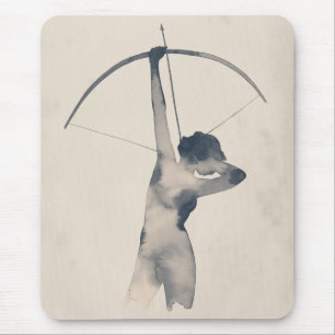 Watercolor Archeress Mouse Pad