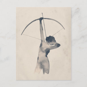 Watercolor Archeress Postcard