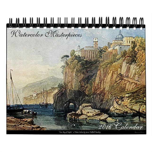 Watercolor Art 2024 Beautiful Office Desk Calendar (Cover)