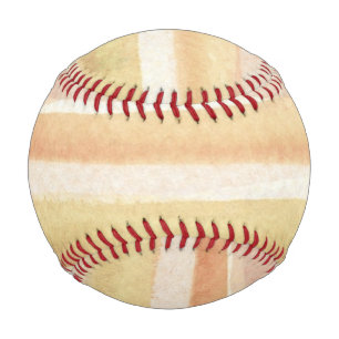 Watercolor art background, texture baseball