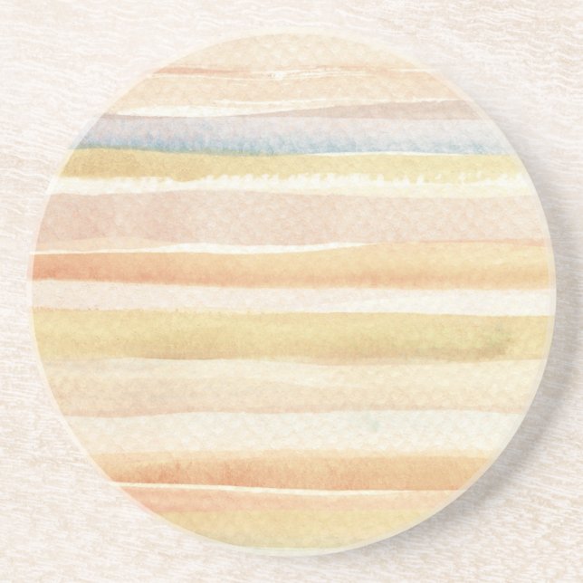 Watercolor art background, texture coaster (Front)