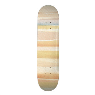 Watercolor art background, texture skateboard