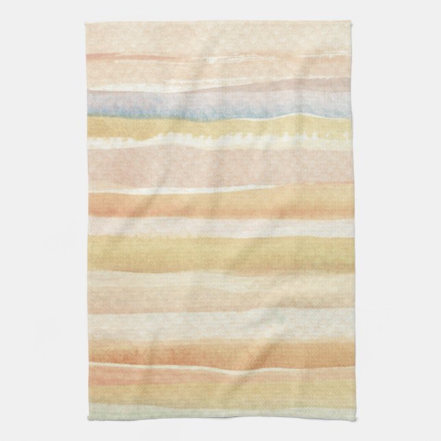 Watercolor art background, texture tea towel (Vertical)