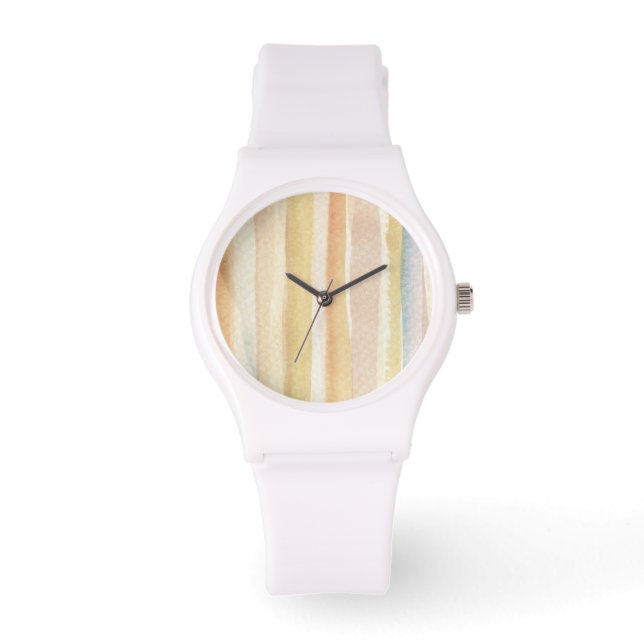 Watercolor art background, texture watch (Front)
