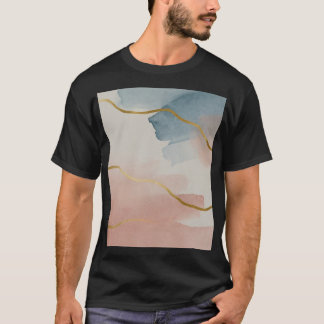 Watercolor art background . Wallpaper designwith T-Shirt