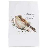 Watercolor Art Birding Kestrel Couple