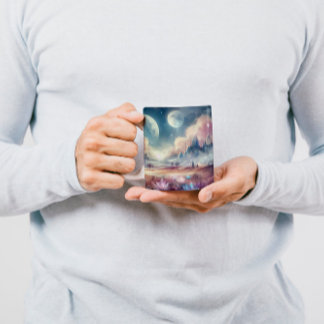 Watercolor Art Cup — "Liquid Dreams"