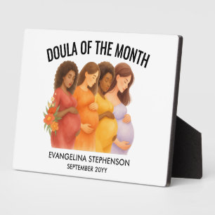 Watercolor Art DOULA OF THE MONTH Plaque