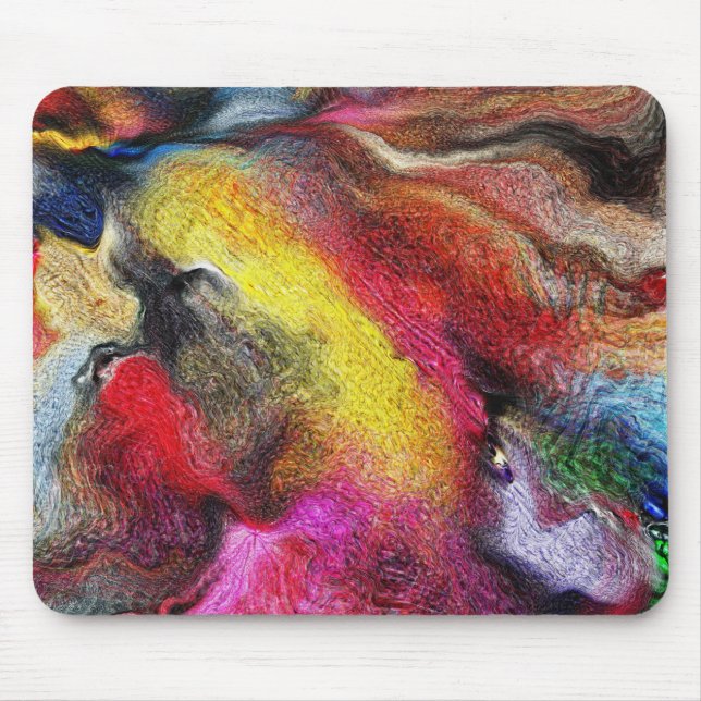 watercolor art mouse pad (Front)