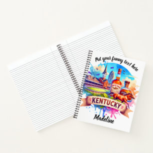 Watercolor art of Kentucky Notebook