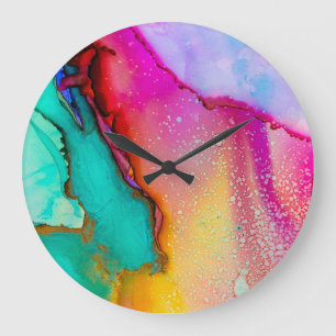 Watercolor Art Painting Wall Clock