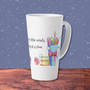 Watercolor Art Teacher Latte Mug with Quote